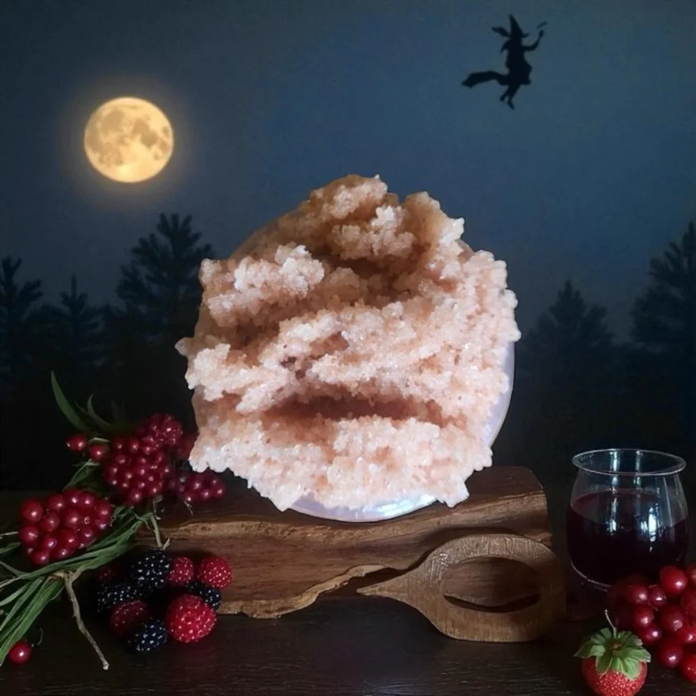 Witches Wine Pink Himalayan Luxurious Salt Exfoliating Scrub Orchid & Vine